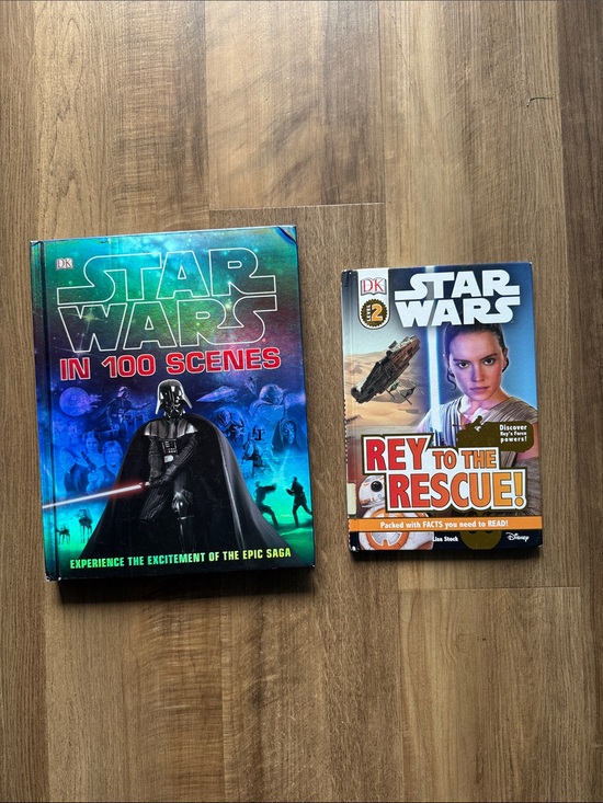 Other - Star Wars In 100 Scenes Book and Star Wars Rey to the Rescue Book